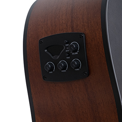 TYMA HDC-60 BK CE Dreadnought Cutaway Elektro Akustik Gitar